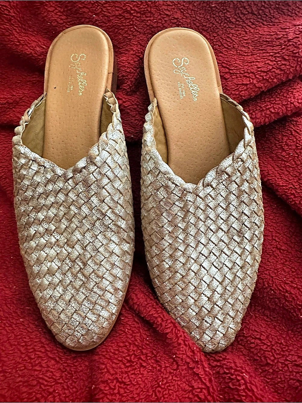 Seychelles Places To Go Woven Mule Gold US 7.5